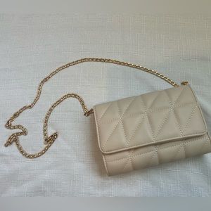 Quilted Cream Crossbody